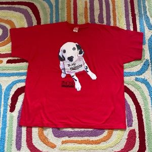Vintage Disney’s 101 Dalmatians Sun Sportswear Valentines  Day Graphic T-shirt